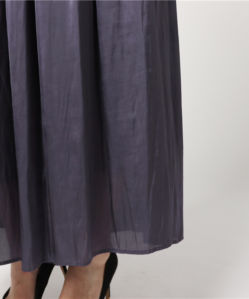 PEGGY LANA（ペギーラナ）の「Gloss Gather Wide PT（スカート・レディース・ピンク/ライトグレー/ネイビー・2/1）」の9枚目の写真