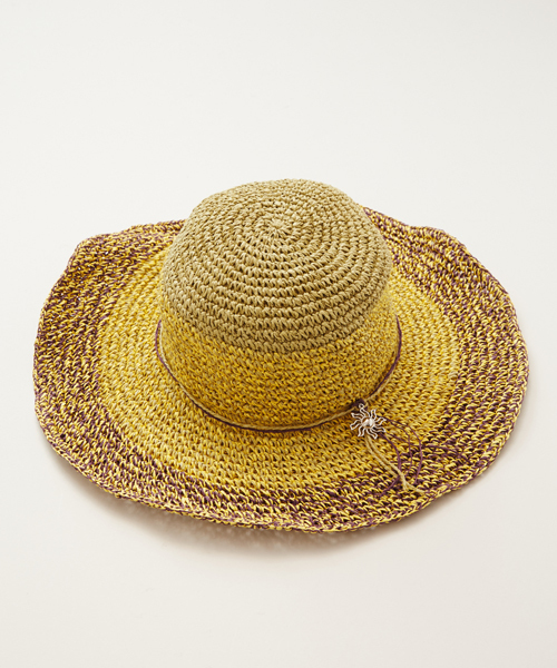 チャイハネ（チャイハネ）の「【チャイハネ】ワイドブリム エスニックペーパーハット（ハット・レディース・ネイビー/オレンジ/カーキ・FREE）」の17枚目の写真