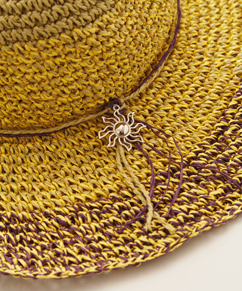 チャイハネ（チャイハネ）の「【チャイハネ】ワイドブリム エスニックペーパーハット（ハット・レディース・ネイビー/オレンジ/カーキ・FREE）」の18枚目の写真