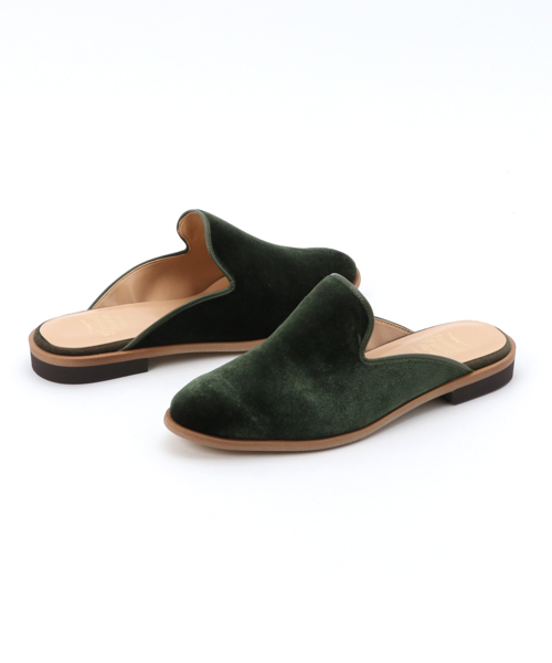 【セール】ST / RGK-000173006 / ベロアバブーシュ（サンダル）｜ground green store（グラウンドグリーンストア）