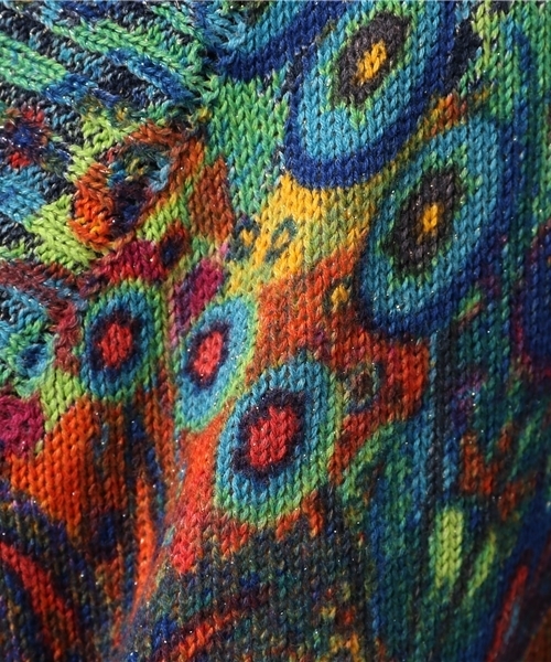 DESIGUAL - Desigual(デシグアル) カーディガン サイズS レディース美品  - 黒×オレンジ×マルチ 半袖/クレイジーパターン デシグアル Desigual フラワーパッチTシャツ （レッド