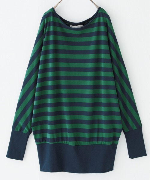 n'OrLABEL（ノアールレーベル）の「『リラックスドルマンカットソー』（Tシャツ/カットソー・レディース・ブラック/グレー/グリーン/カーキ/グリーン系その他/ブルー/ネイビー/ブルー系その他/スモークピンク/ピンク系その他/ワイン/チャコールグレー/オフホワイト/グレイッシュベージュ/ブラック系その他/チャコール/ホワイト/モカ・FREE）」の13枚目の写真