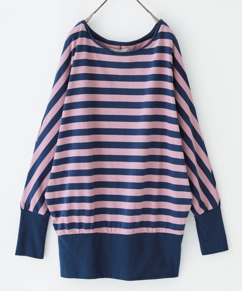 n'OrLABEL（ノアールレーベル）の「『リラックスドルマンカットソー』（Tシャツ/カットソー・レディース・ブラック/グレー/グリーン/カーキ/グリーン系その他/ブルー/ネイビー/ブルー系その他/スモークピンク/ピンク系その他/ワイン/チャコールグレー/オフホワイト/グレイッシュベージュ/ブラック系その他/チャコール/ホワイト/モカ・FREE）」の17枚目の写真