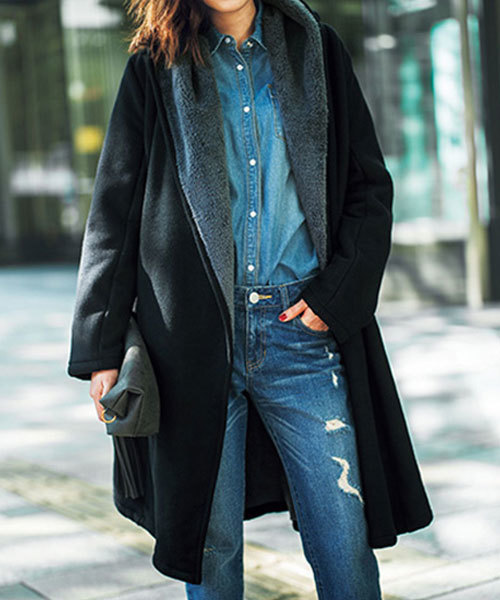 GeeRA（ジーラ）の「軽くてあったか総裏ボアガウンコート（その他