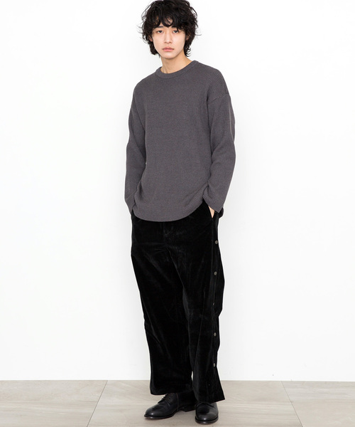 STUDIOUS(ステュディオス)の「【STUDIOUS】コーデュロイスナップワイドパンツ(その他パンツ・メンズ・ブラウン/ブラック・2/1)」の13枚目の写真