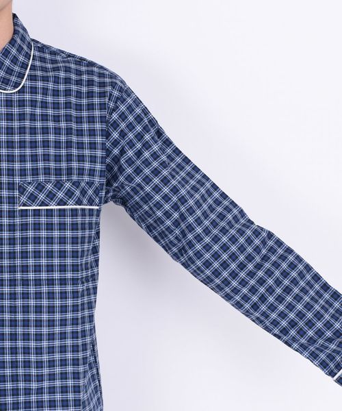 SHIPS Days（シップスデイズ）の「SHIPS Days: ミックス チェック パジャマ ◇（ルームウェア/パジャマ・メンズ・ネイビー/ダークブルー・S～Ｍ/M～Ｌ）」の11枚目の写真