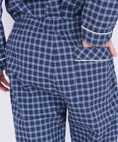 SHIPS Days（シップスデイズ）の「SHIPS Days: ミックス チェック パジャマ ◇（ルームウェア/パジャマ・メンズ・ネイビー/ダークブルー・S～Ｍ/M～Ｌ）」の10枚目の写真