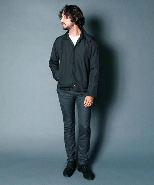 Magine（マージン）の「PE NARROW COACH JACKET:ナローコーチジャケット（ブルゾン・メンズ・ブラック/ボルドー/ネイビー・46/48/44）」の6枚目の写真