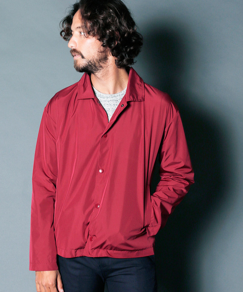 Magine（マージン）の「PE NARROW COACH JACKET:ナローコーチジャケット（ブルゾン・メンズ・ブラック/ボルドー/ネイビー・46/48/44）」の14枚目の写真