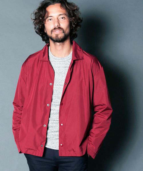 Magine（マージン）の「PE NARROW COACH JACKET:ナローコーチジャケット（ブルゾン・メンズ・ブラック/ボルドー/ネイビー・46/48/44）」の15枚目の写真