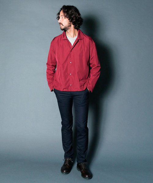 Magine（マージン）の「PE NARROW COACH JACKET:ナローコーチジャケット（ブルゾン・メンズ・ブラック/ボルドー/ネイビー・46/48/44）」の17枚目の写真