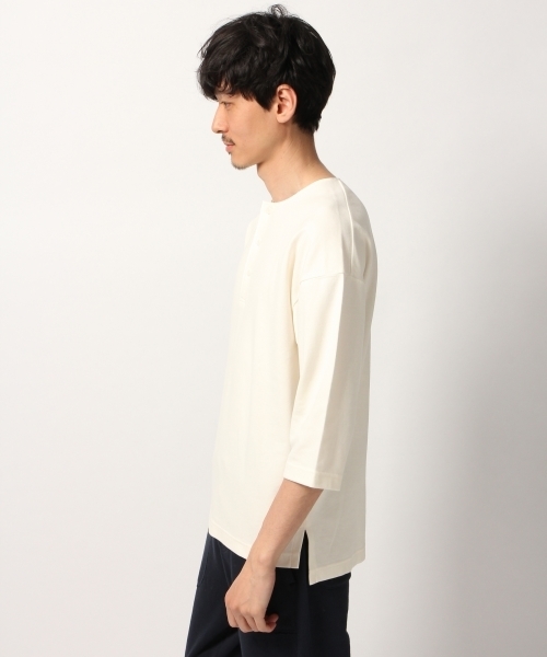 セール】【ROOM】ヘンリーネック8分袖 Men/783165（Tシャツ