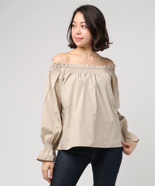 Te chichi TERRASSE（テチチテラス）の「キャンディースリーブブラウス（シャツ/ブラウス・レディース・イエロー/オフホワイト/ブラック/ベージュ/ピンク・ﾌﾘ-）」の4枚目の写真