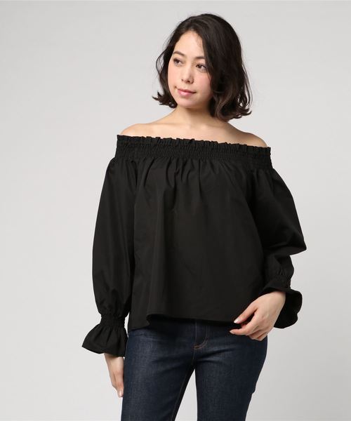 Te chichi TERRASSE（テチチテラス）の「キャンディースリーブブラウス（シャツ/ブラウス・レディース・イエロー/オフホワイト/ブラック/ベージュ/ピンク・ﾌﾘ-）」の3枚目の写真