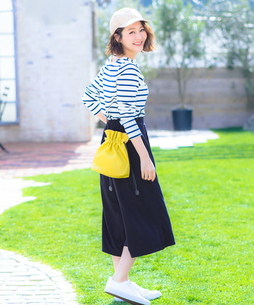 KOBE LETTUCE（コウベレタス）の「UVカットワイドパンツ＆ガウチョパンツ（その他パンツ・レディース・ブラック系その他/ブルー系その他/ブラック系その他2/ブルー系その他2/ネイビー/ブラック/モカ・FREE/3）」の11枚目の写真