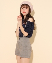 repipi armario | グレンチェックサスツキショートパンツ(その他パンツ)