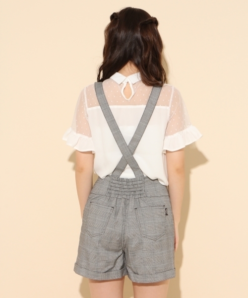 repipi armario（レピピ アルマリオ）の「グレンチェックサスツキショートパンツ（その他パンツ・キッズ・ダークグレー/ダークブラウン・LARGE/SMALL/X-SMALL/MEDIUM）」の10枚目の写真