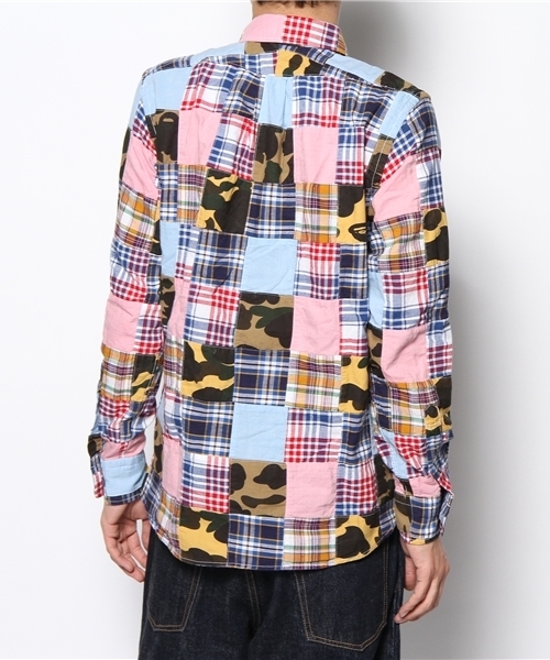 A BATHING APE(アベイシングエイプ)の「1ST CAMO PATCHWORK BD SHIRT(シャツ/ブラウス・メンズ・マルチ・X-LARGE/LARGE/MEDIUM/SMALL/XX-LARGE)」の3枚目の写真