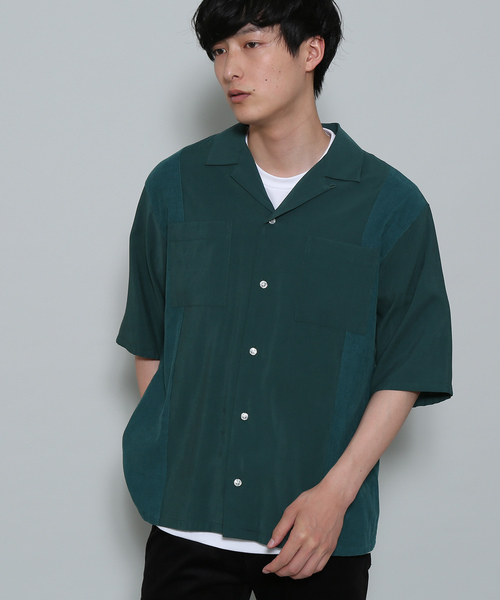 JUNRED（ジュンレッド）の「コールドッキングシャツ（シャツ/ブラウス・メンズ・ベージュ/ネイビー/グリーン系その他・S/M/L）」の2枚目の写真