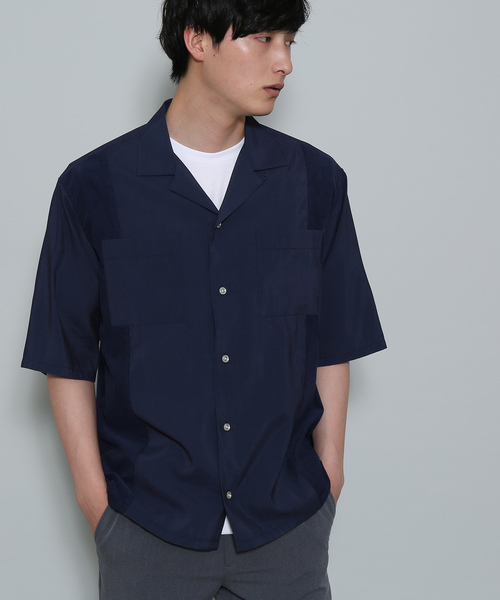 JUNRED（ジュンレッド）の「コールドッキングシャツ（シャツ/ブラウス・メンズ・ベージュ/ネイビー/グリーン系その他・S/M/L）」の3枚目の写真