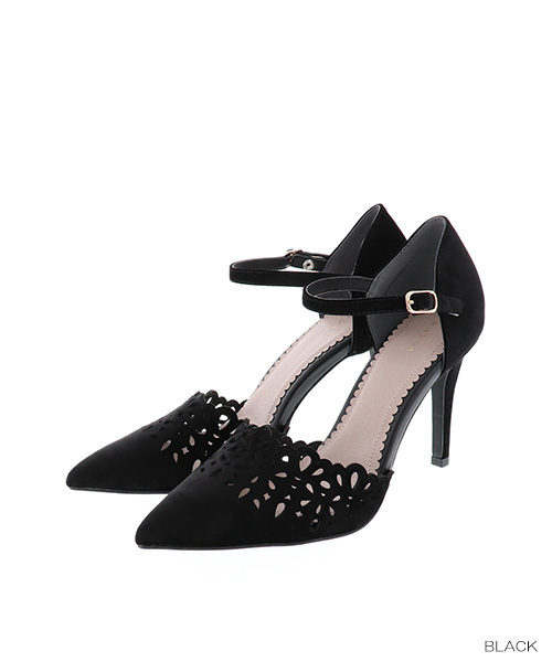 RANDA（ランダ）の「カットワークセパレートパンプス（パンプス・レディース・ブラック/ブルー/パープル・S/M/L/LL）」の9枚目の写真