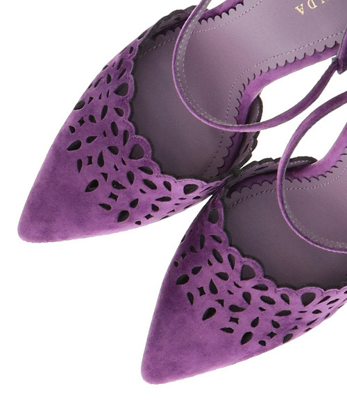 RANDA（ランダ）の「カットワークセパレートパンプス（パンプス・レディース・ブラック/ブルー/パープル・S/M/L/LL）」の10枚目の写真