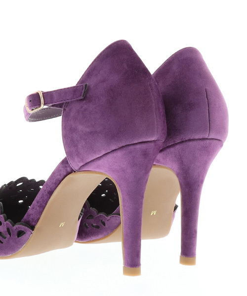 RANDA（ランダ）の「カットワークセパレートパンプス（パンプス・レディース・ブラック/ブルー/パープル・S/M/L/LL）」の11枚目の写真