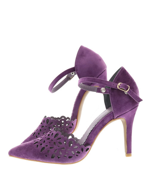 RANDA（ランダ）の「カットワークセパレートパンプス（パンプス・レディース・ブラック/ブルー/パープル・S/M/L/LL）」の13枚目の写真