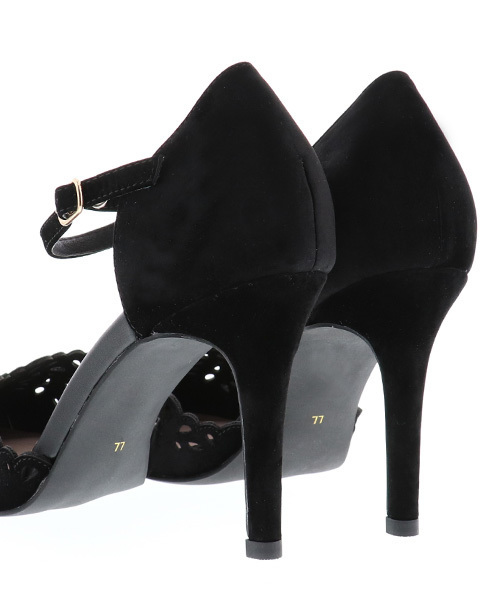 RANDA（ランダ）の「カットワークセパレートパンプス（パンプス・レディース・ブラック/ブルー/パープル・S/M/L/LL）」の5枚目の写真