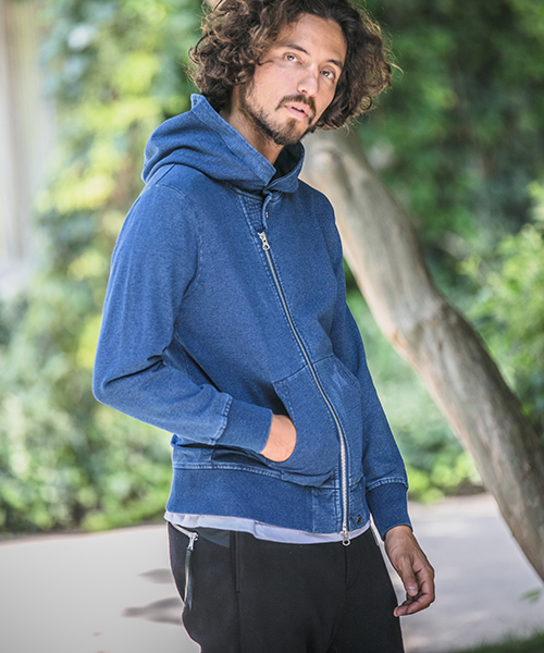 CAMBIO（カンビオ）の「mpa1831 - Indigo URAKE Riders Zip Up Parka