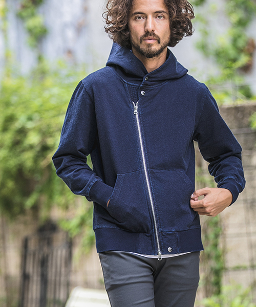 CAMBIO（カンビオ）の「mpa1831 - Indigo URAKE Riders Zip Up Parka