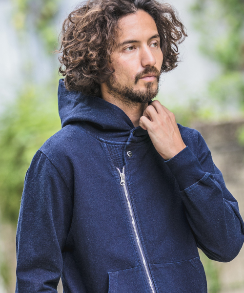 CAMBIO（カンビオ）の「mpa1831 - Indigo URAKE Riders Zip Up Parka