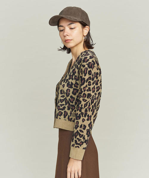 BEAUTY&YOUTH UNITED ARROWS(ビューティーアンドユースユナイテッドアローズ)の「BY レオパードジャカードショートカーディガン о(カーディガン/ボレロ・レディース・ブラウン・FREE)」の6枚目の写真