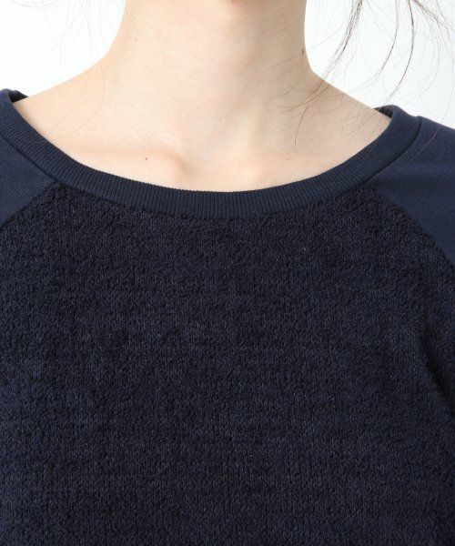 GLOBAL WORK(グローバルワーク)の「【GLOBAL WORK】パイルキリカエプルオーバー7分袖/530476(Tシャツ/カットソー・レディース・ネイビー/グレー・MEDIUM/LARGE)」の6枚目の写真