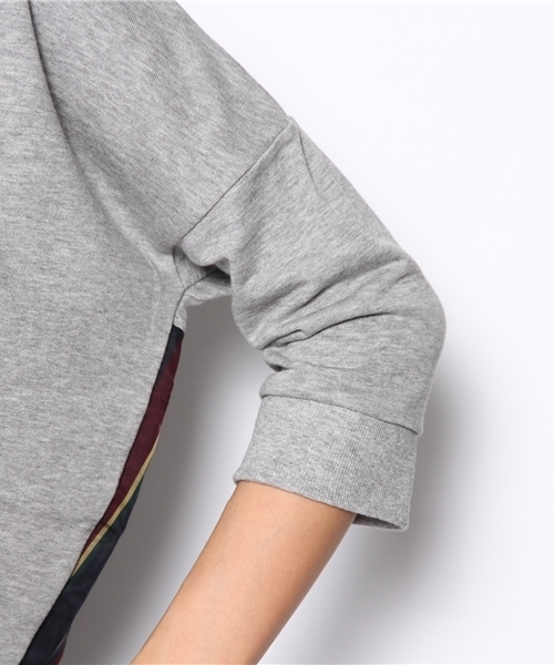 Ray BEAMS(レイビームス)の「□Ray BEAMS / バック レジメンタルストライプ ワンピース(ワンピース・レディース・ライトグレー/チャコールグレー・ONE SIZE)」の8枚目の写真