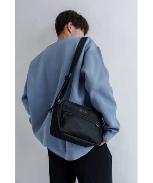 shoulder bag／コーデュラブラック Rename CORDURA ナイロン 軽量 ミニ ショルダーバッグ