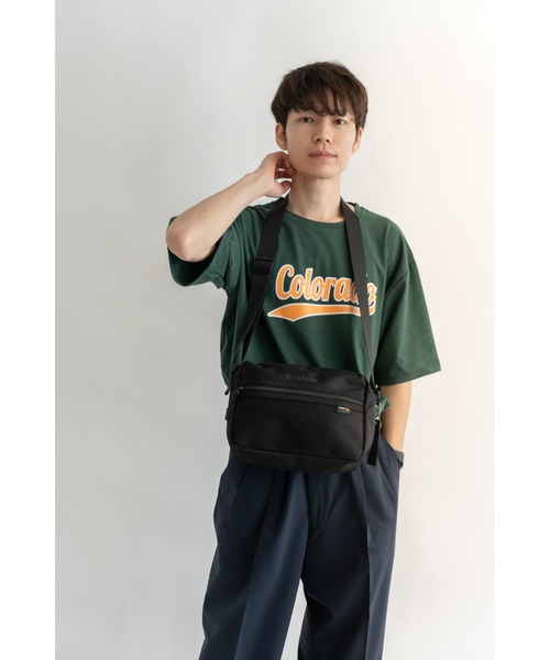 DEVICE（デバイス）の「Rename CORDURA ナイロン 軽量 ミニ ショルダーバッグ（ショルダーバッグ・レディース・ブラック/ブラック×ホワイト/ブラック×イエロー・FREE）」の20枚目の写真