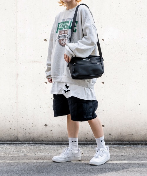 DEVICE（デバイス）の「Rename CORDURA ナイロン 軽量 ミニ ショルダーバッグ（ショルダーバッグ・レディース・ブラック/ブラック×ホワイト/ブラック×イエロー・FREE）」の22枚目の写真