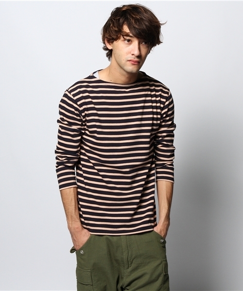 JOURNAL STANDARD(ジャーナルスタンダード)の「SAINT JAMES / セントジェームス: OUESSANT / ボーダーカットソー(Tシャツ/カットソー・メンズ・ウッド/ダークブルー/アイボリー/コバルトブルー/ネイビー・3/4)」の5枚目の写真