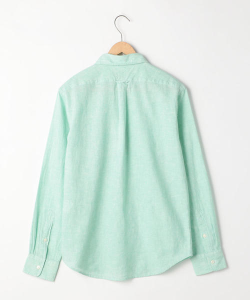 coen（コーエン）の「綿麻ハケメレギュラーカラーシャツ（シャツ/ブラウス・メンズ・ライラック/ネイビー/ケリー・LARGE/SMALL/MEDIUM/X-LARGE）」の8枚目の写真