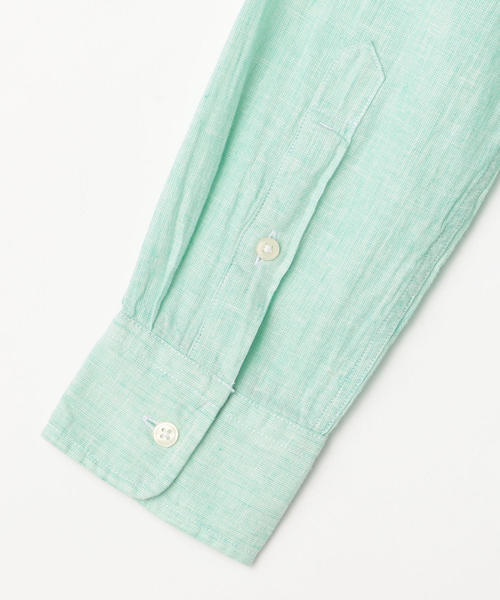 coen（コーエン）の「綿麻ハケメレギュラーカラーシャツ（シャツ/ブラウス・メンズ・ライラック/ネイビー/ケリー・LARGE/SMALL/MEDIUM/X-LARGE）」の10枚目の写真