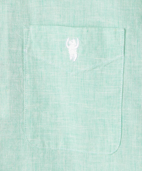 coen（コーエン）の「綿麻ハケメレギュラーカラーシャツ（シャツ/ブラウス・メンズ・ライラック/ネイビー/ケリー・LARGE/SMALL/MEDIUM/X-LARGE）」の12枚目の写真