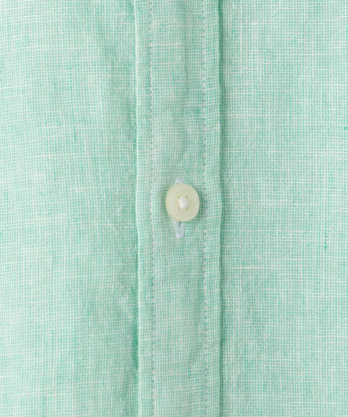 coen（コーエン）の「綿麻ハケメレギュラーカラーシャツ（シャツ/ブラウス・メンズ・ライラック/ネイビー/ケリー・LARGE/SMALL/MEDIUM/X-LARGE）」の4枚目の写真