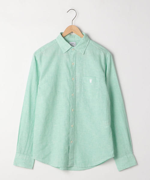 coen（コーエン）の「綿麻ハケメレギュラーカラーシャツ（シャツ/ブラウス・メンズ・ライラック/ネイビー/ケリー・LARGE/SMALL/MEDIUM/X-LARGE）」の13枚目の写真