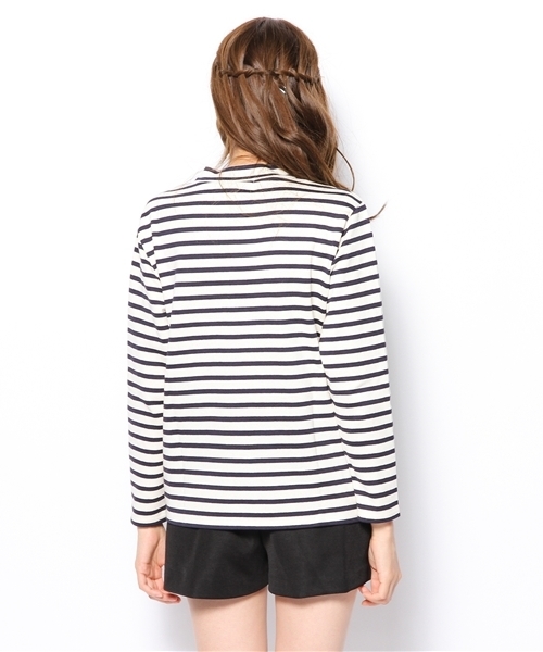 Another Edition（アナザーエディション）の「AE BOR HI/NECK LSL（Tシャツ/カットソー・レディース・オフホワイト/ワインレッド/ネイビー/グレー・フリー）」の7枚目の写真