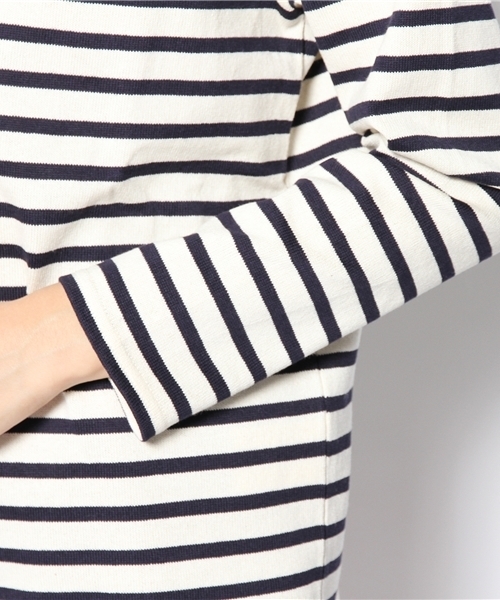 Another Edition（アナザーエディション）の「AE BOR HI/NECK LSL（Tシャツ/カットソー・レディース・オフホワイト/ワインレッド/ネイビー/グレー・フリー）」の9枚目の写真