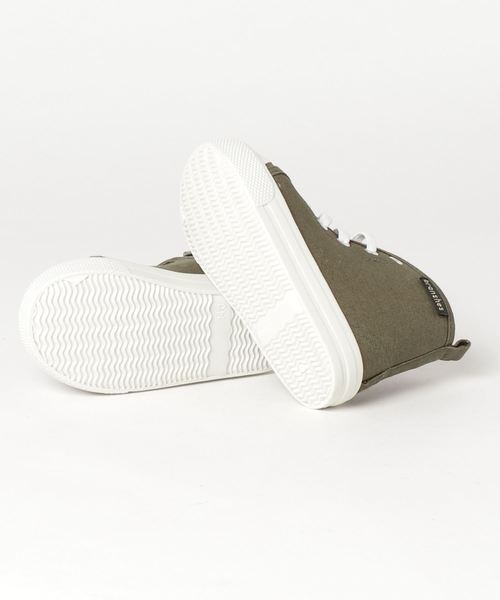 BRANSHES（ブランシェス）の「ハイカットスニーカー14cm-19cm（スニーカー・キッズ・ブラック/オフホワイト/カーキオリーブ・15cm/16cm/17cm/18cm/14cm/19cm）」の5枚目の写真