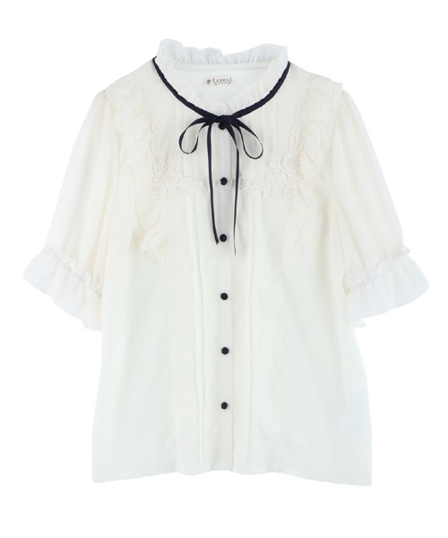 Axes Femme アクシーズファム の 肩フリルブラウス シャツ ブラウス Wear