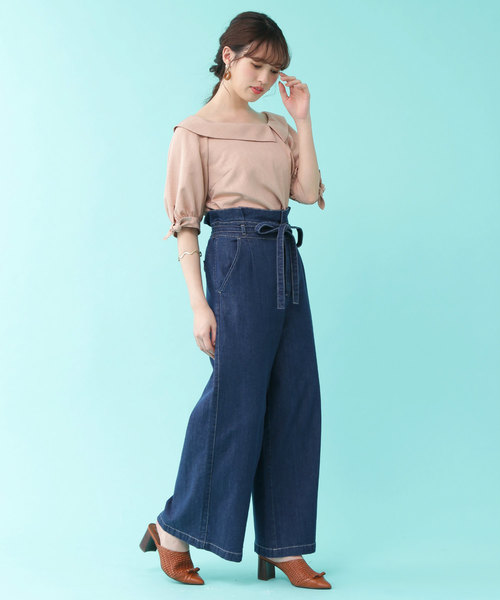 JILL by JILL STUART（ジルバイジルスチュアート）の「◆オフショルパフスリーブブラウス（シャツ/ブラウス・レディース・ホワイト/ピンク/ブルー・SMALL/MEDIUM）」の12枚目の写真