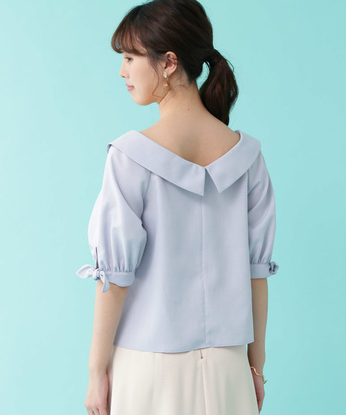 JILL by JILL STUART（ジルバイジルスチュアート）の「◆オフショルパフスリーブブラウス（シャツ/ブラウス・レディース・ホワイト/ピンク/ブルー・SMALL/MEDIUM）」の15枚目の写真